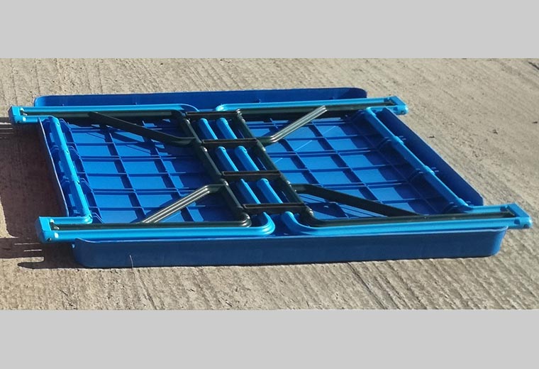 ismasan Plastik Pazar Masası - Plastik Ayaklı - Toplanmış